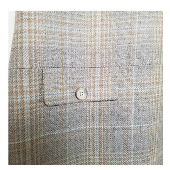 Laura Ashley Wool Tweed Tartan Plaid Lambswool Sheath Tank Dress Sz 10 USA - VTG - Picture 4 of 7